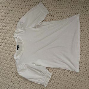 Rails shirt, Rails Laurel Puff Sleeve Tee in White, Small